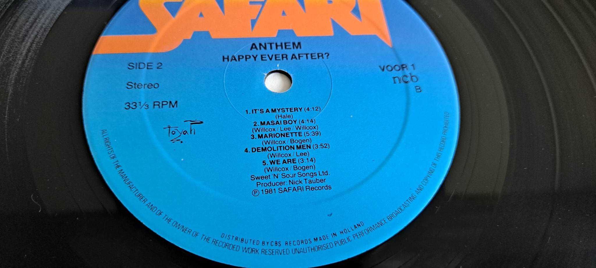 Toyah – Anthem , 1981 PŁYTA WINYLOWA skandynawia