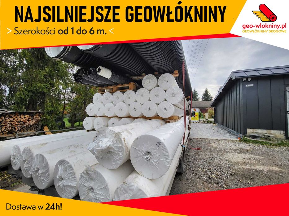 NAJSILNIEJSZA Geowłóknina Geowłókniny PP Polipropylen do 6m 200 400