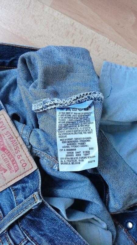 Levis 508 USA джинсы мужские, размер 31/32, новые