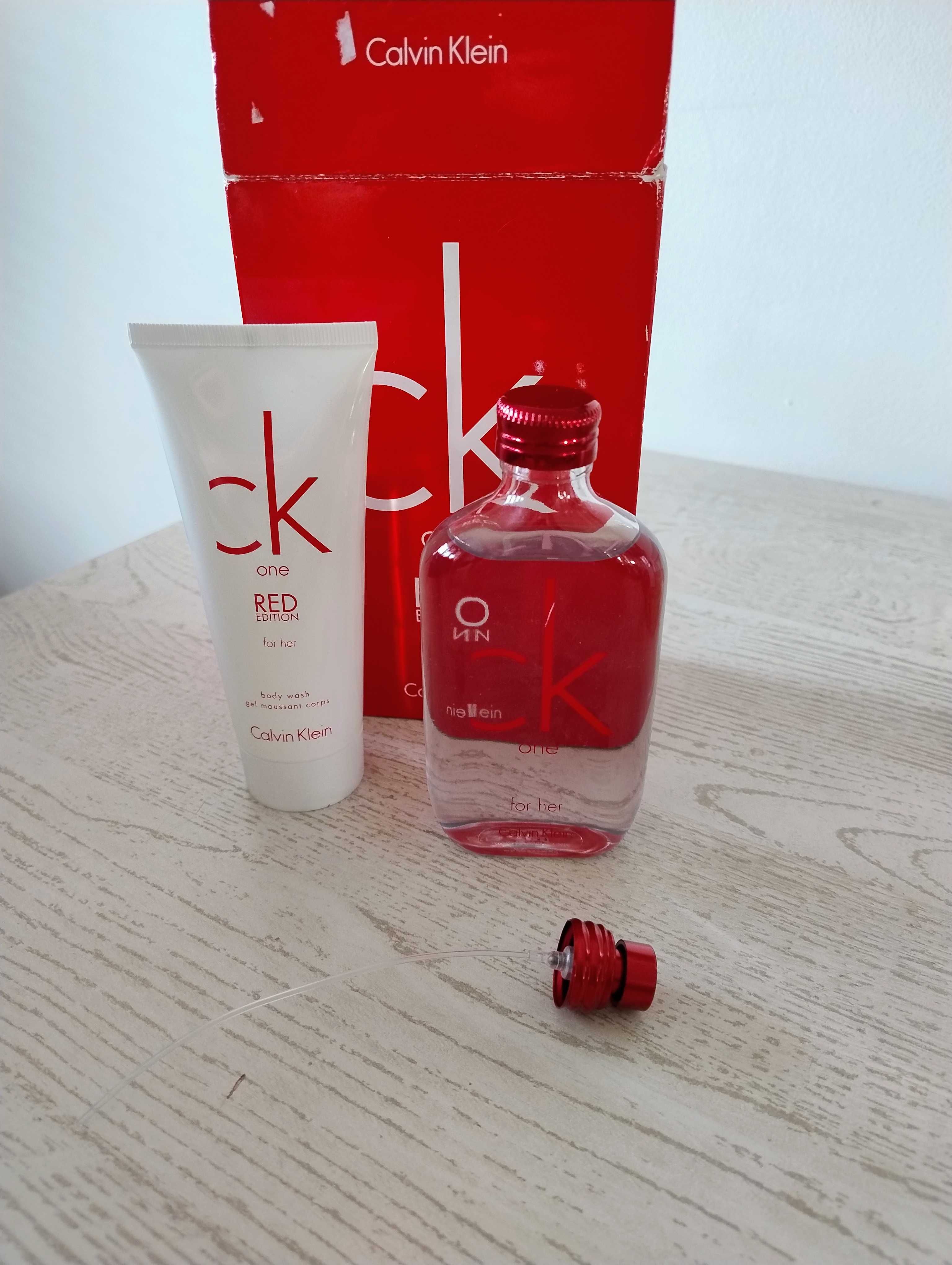 CK Calvin Klein perfum One Red Edition plus żel pod prysznic