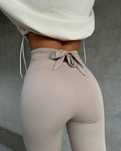 Legginsy LaManuel BOW XS S beżowe