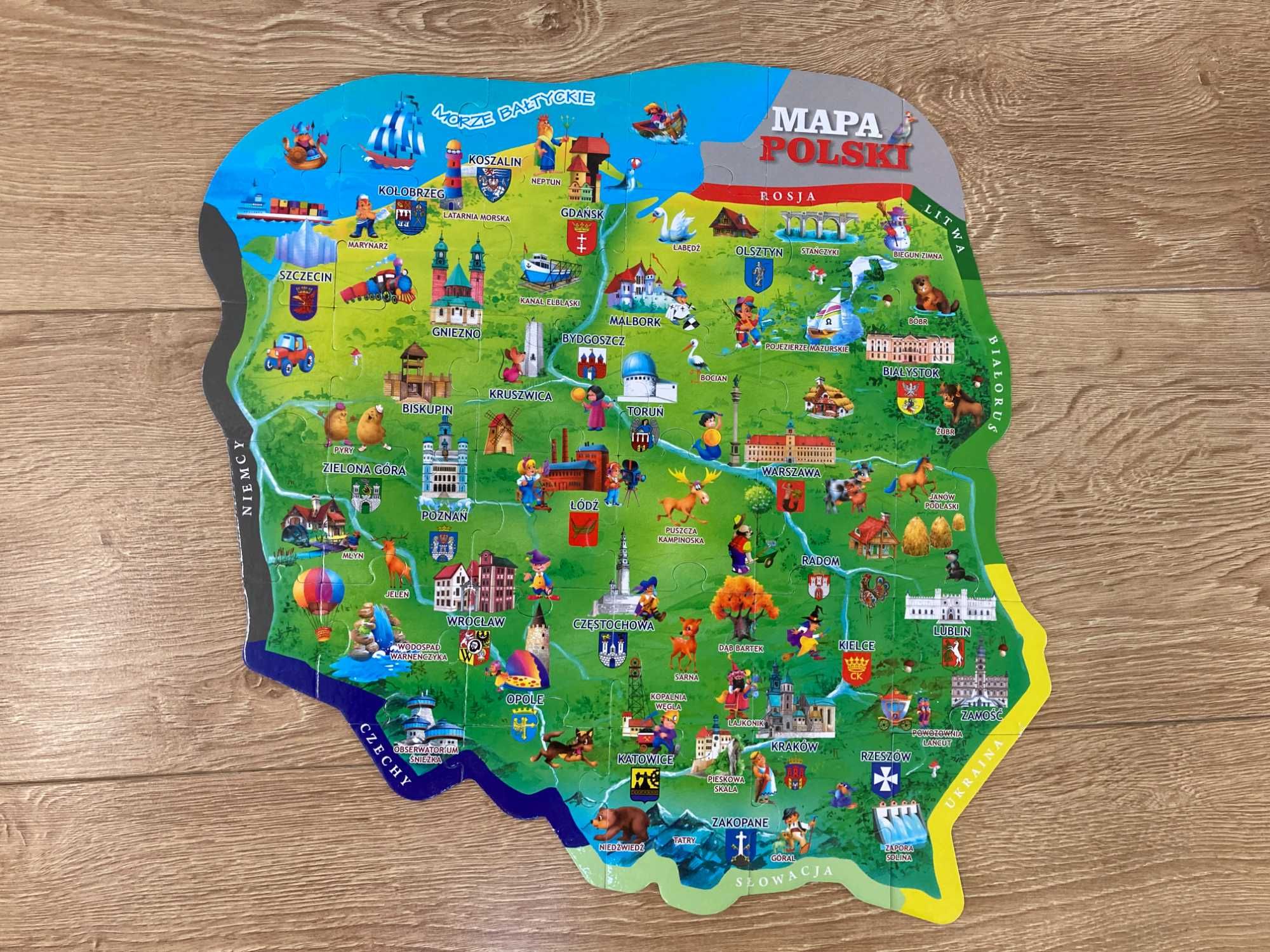 Puzzle mapa Polski