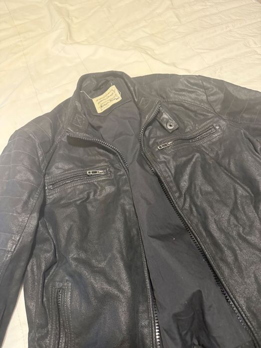 Kurtka skórzana męska