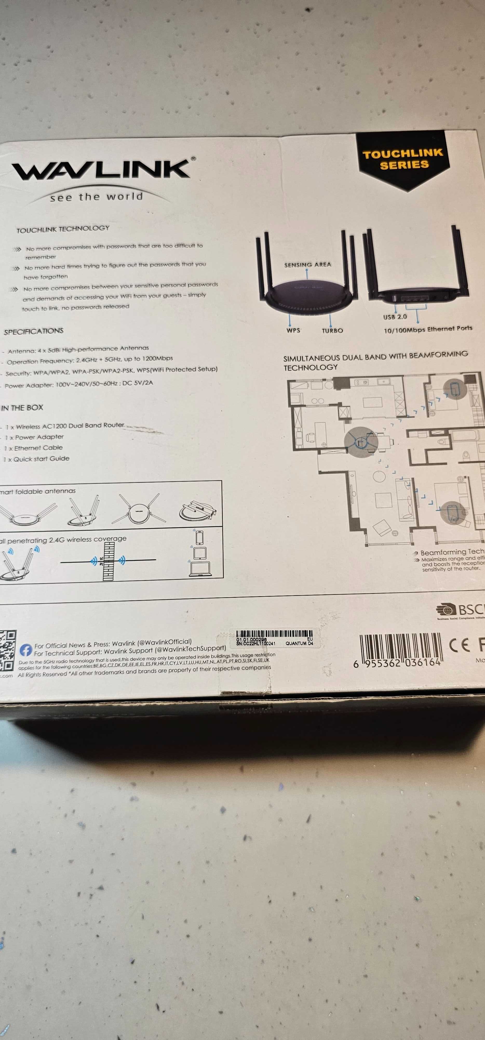 Router WiFi WAVLINK AC1200
