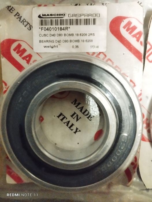 Підшипники 6208 2RS оригінал, Італія