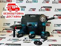 Набор Makita 3/1 Болгарка DGA504 + Шуруповерт DDF483 Перфератор DHR202