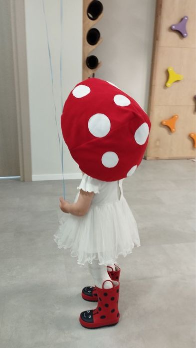 Шапка костюм гриба мухомора