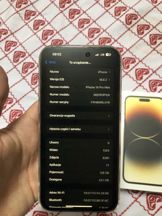 iPhone 14 Pro Max 128 GB – złoty - 85% kondycji