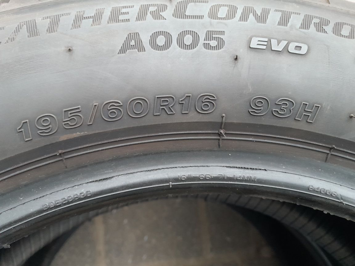 BRIDGESTONE 195/60R16 93H , pojedyńcza opona wielosezonowa.