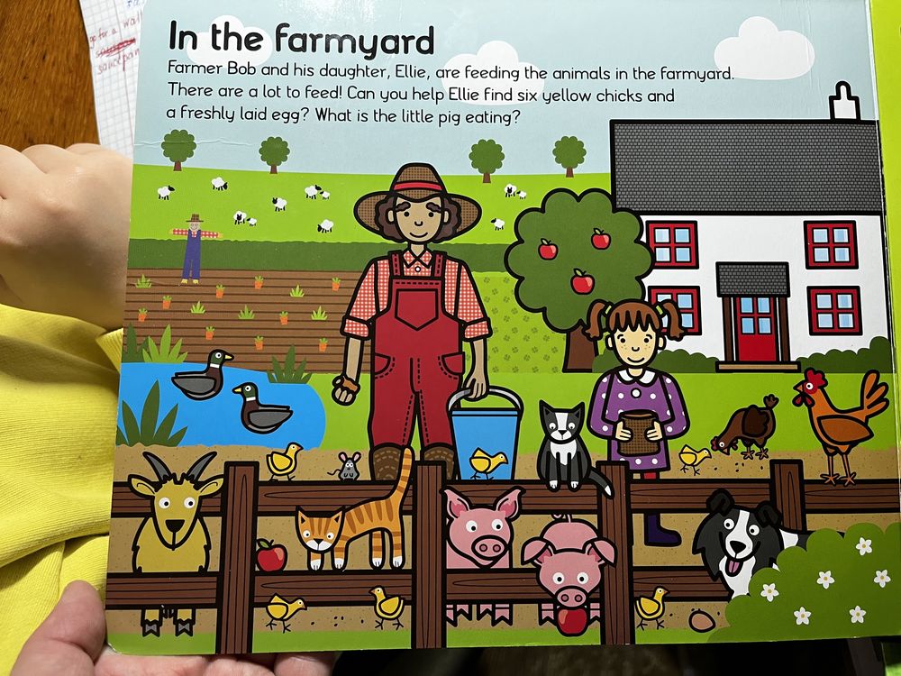 Книга игра на английском On the farm Priddy Books