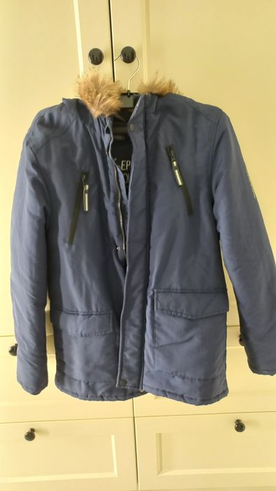 Kurtka zimowa chłopięca parka 152-158