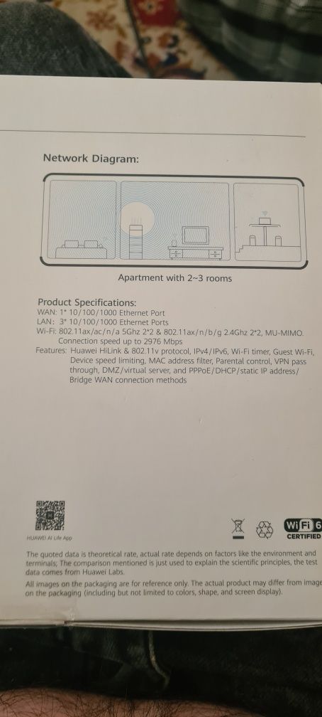 Router Huawei WiFi AX3 Dual-core WiFi 6