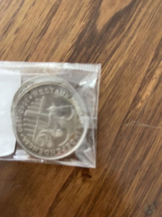 6 moedas antigas de 100 escudos comemorativas dos 350 anos independência