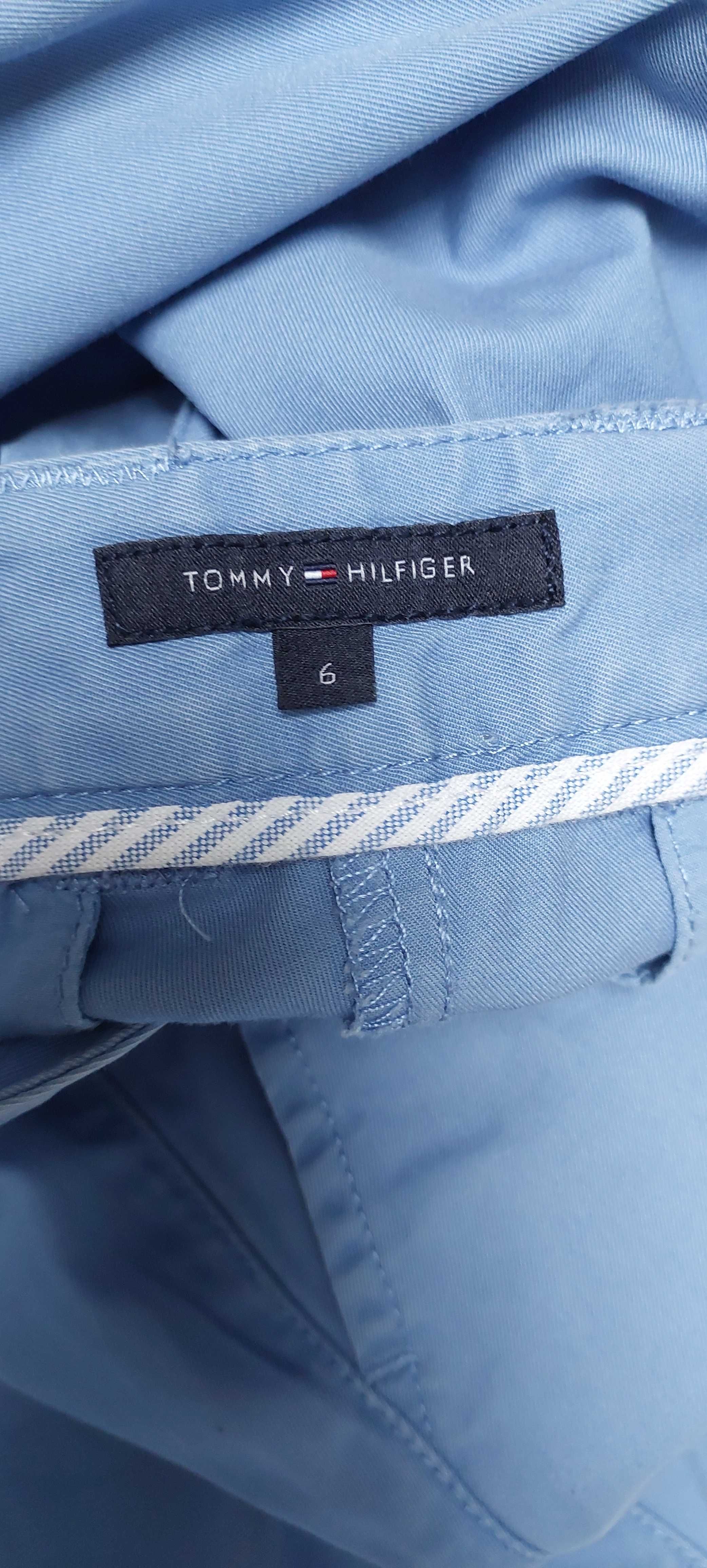 Bawełniane niebieskie spodnie TOMMY HILFIGER, R. M