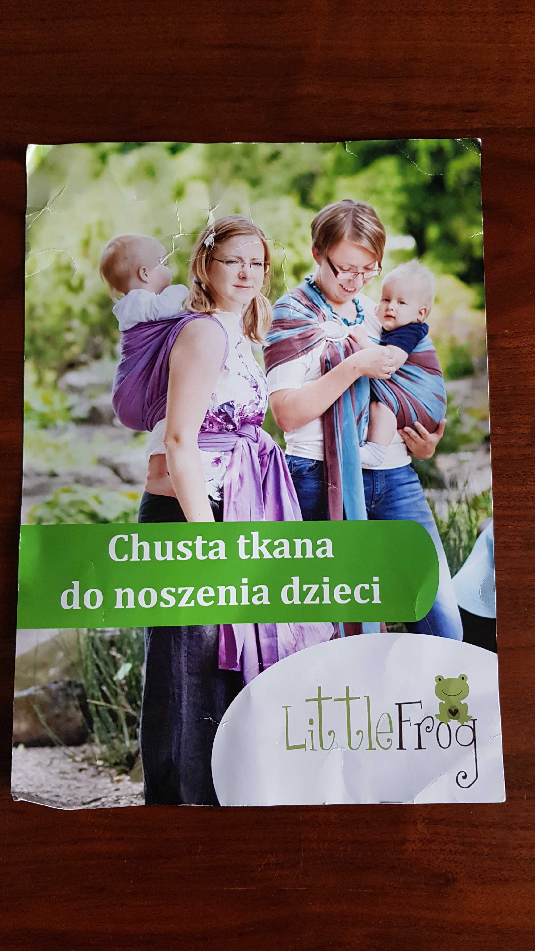 Chusta tkana do noszenia dzieci Little Frog Beryl, oryginalna