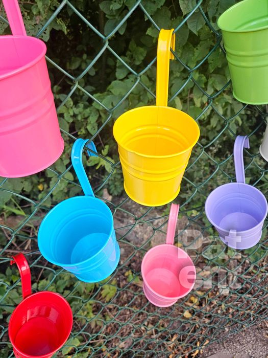 Doniczki kolorowe 10 sztuk na rośliny wiaty do ogrodu na balkon taras