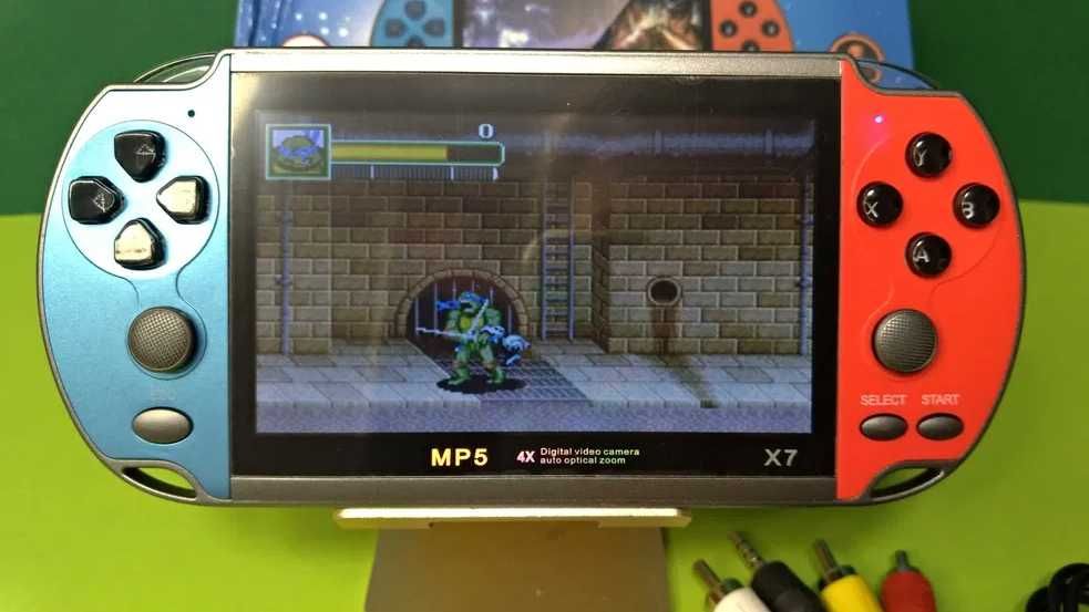 Игровая приставка X7 плюс беспроводная с встроенными играми консоль
