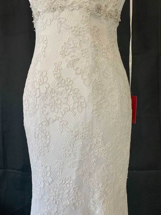 Nowa Suknia Ślubna Koronkowa Syrena Elegancja Zdobienia M 38 glamour