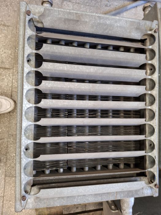 Nagrzewnica wodna przemysłowa.