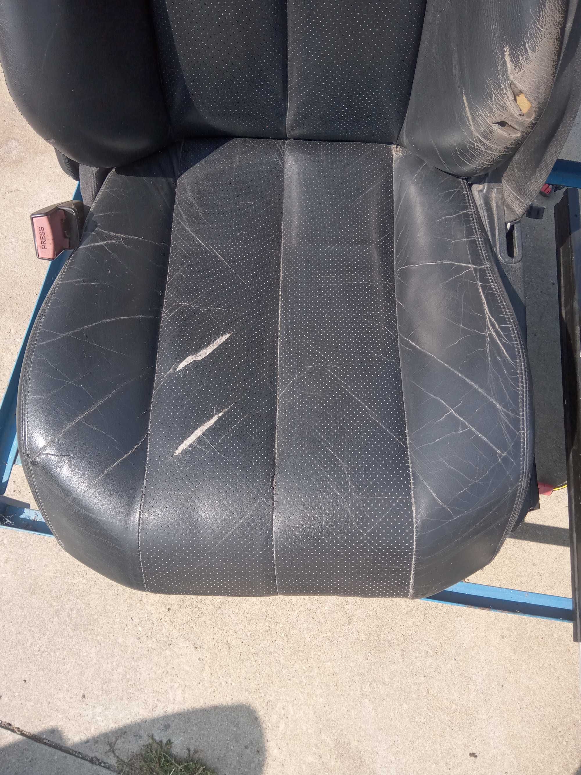 Fotel Kierowcy Lewy Mercedes SL R129 Czarna Skóra