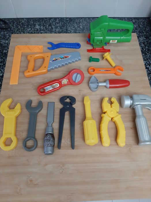 Conjunto de ferramentas de brincar