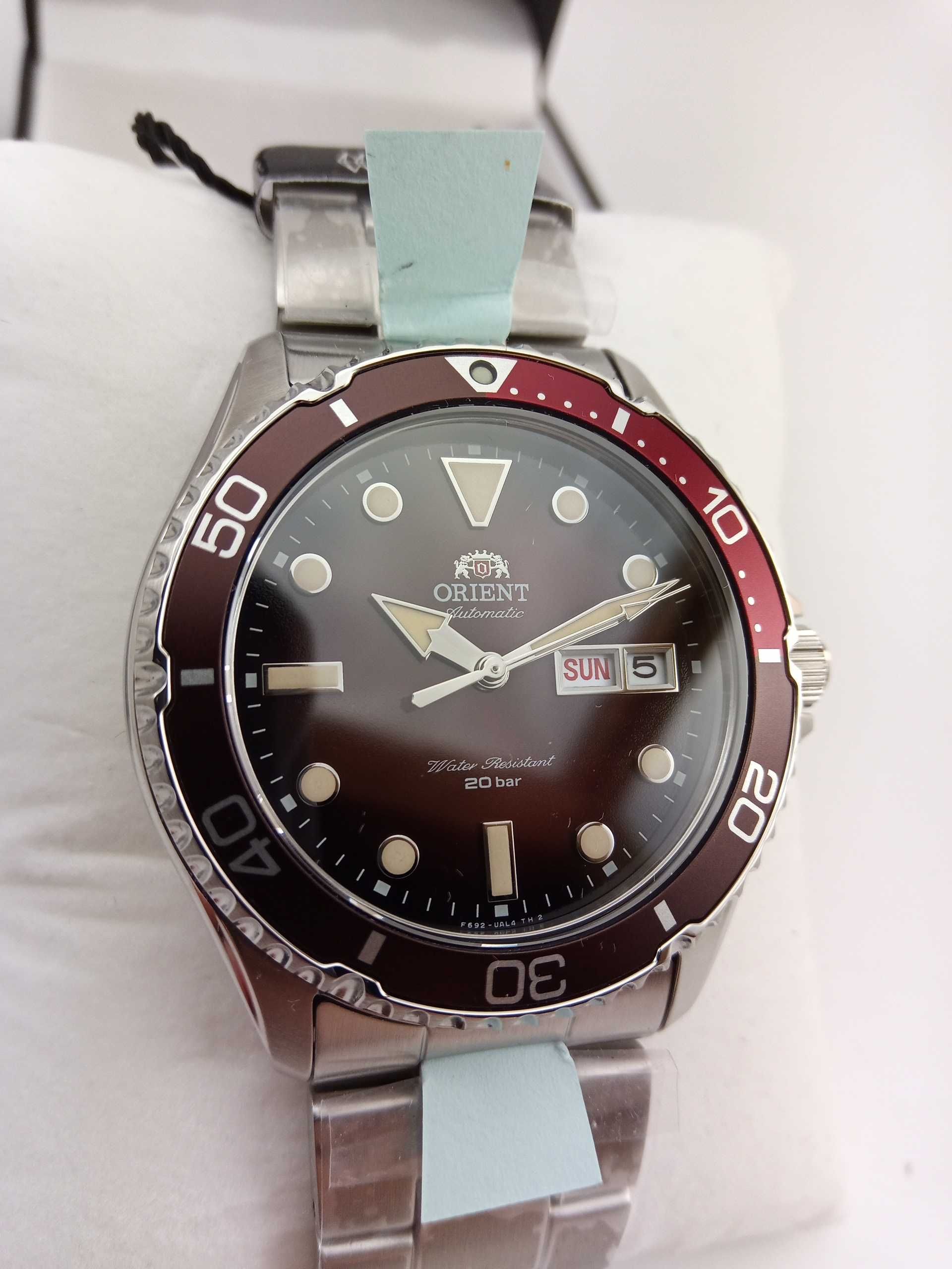 Мужские часы Orient Mako III Kamasu - сапфир, механика с самозаводом