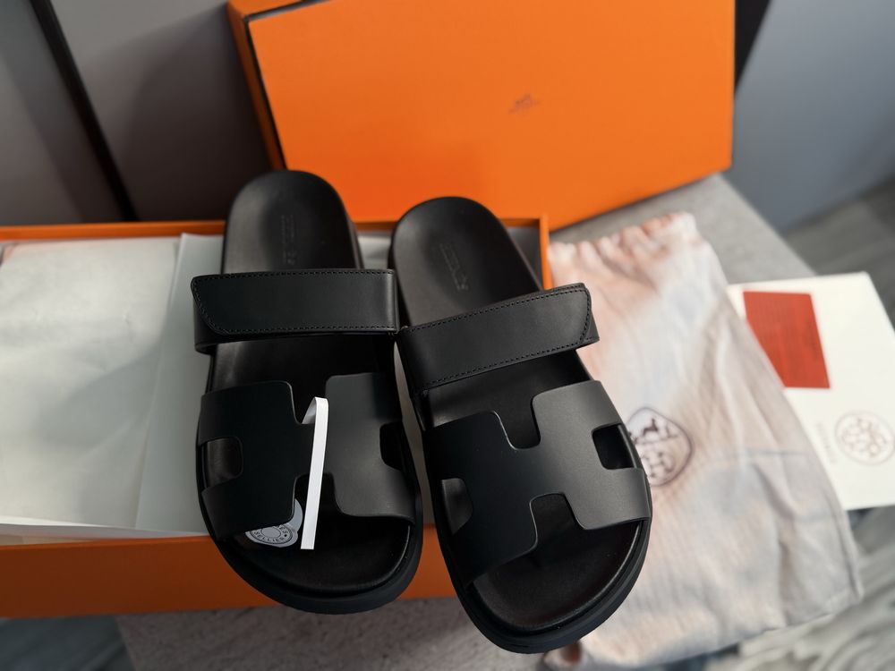 Жіночі Шльопки hermes шипри жіночі тапки ерме Chypre Sandals