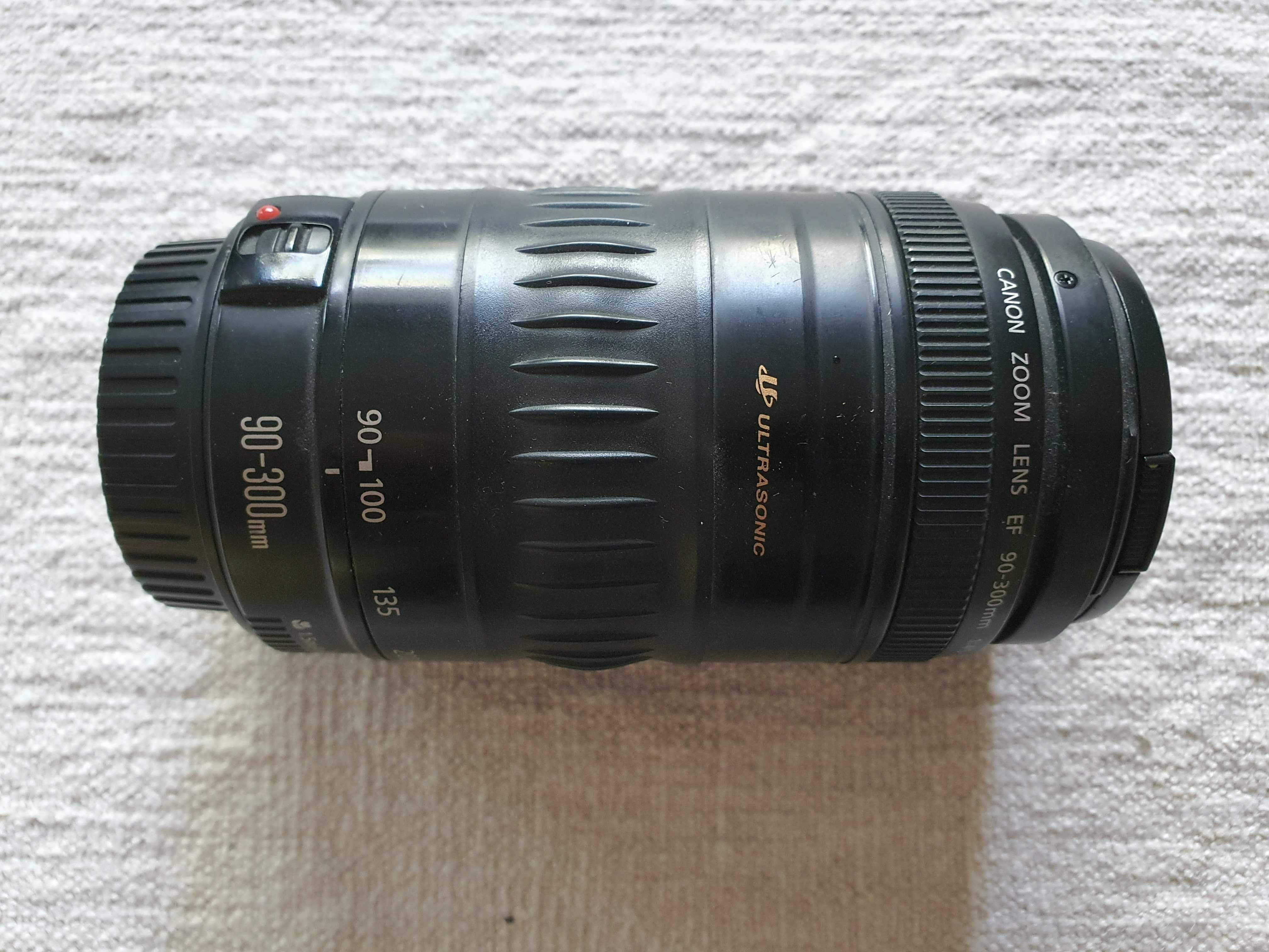 Obiektyw EF 90-300mm do aparatu Canon EOS 500D cyfrowa lustrzanka, uży