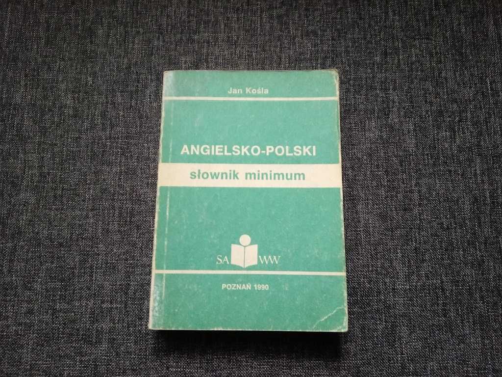 Stary Słownik Minimum angielsko-polski Kantor Wyd. SAWW Poznań 1990r