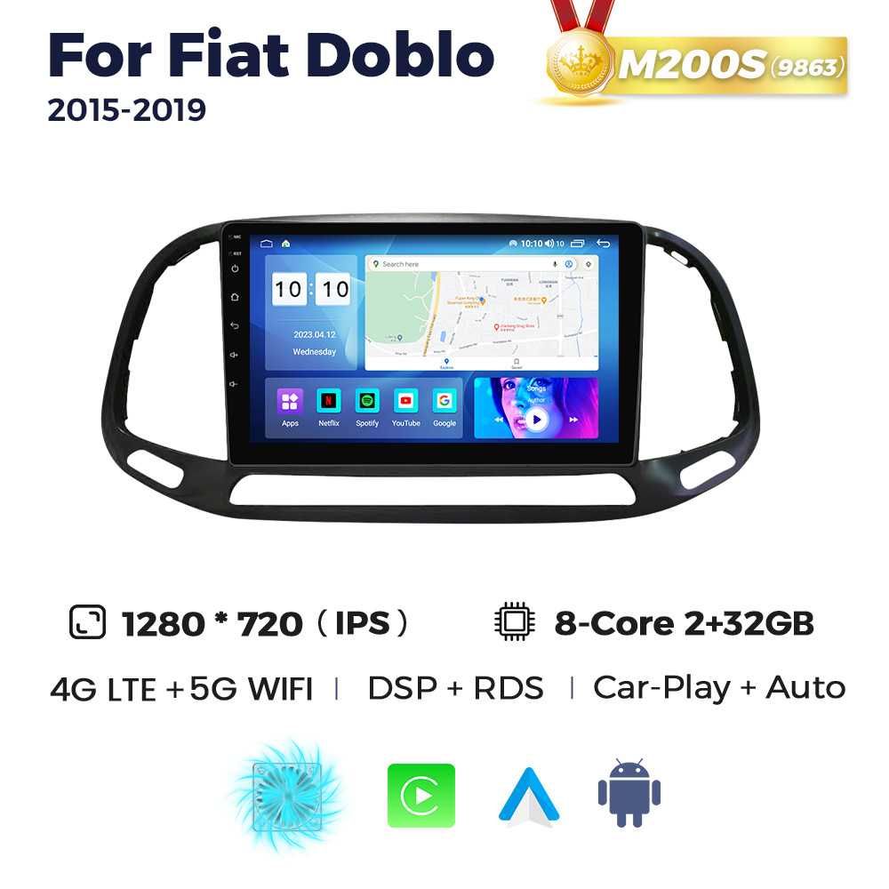 Штатна магнітола Fiat Doblo мультимедія Gps-навігація Android