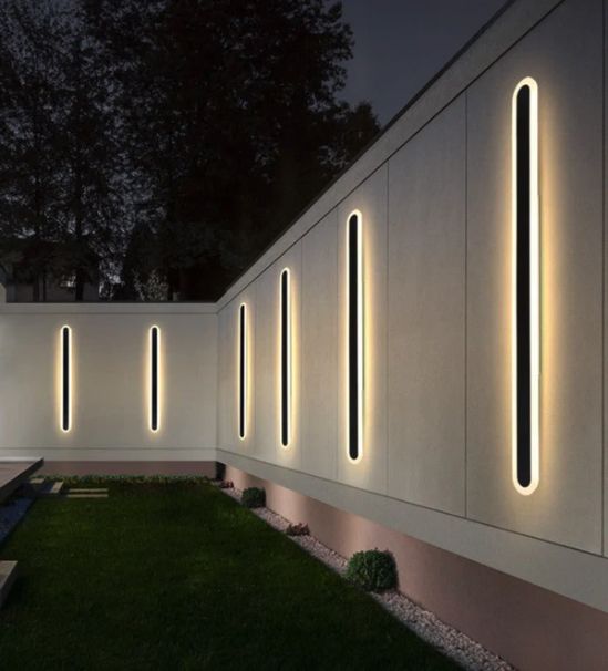 Lampa Kinkiet Led Ogrodowa Elewacyjna Zewnętrzna Długa 1M Barwa Ciepła