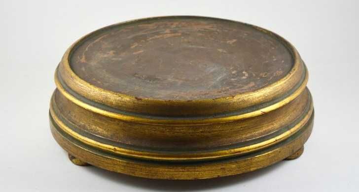 Base de redoma em madeira