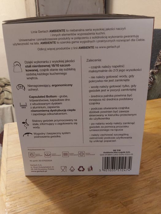 Czajnik Gerlach Czajniki