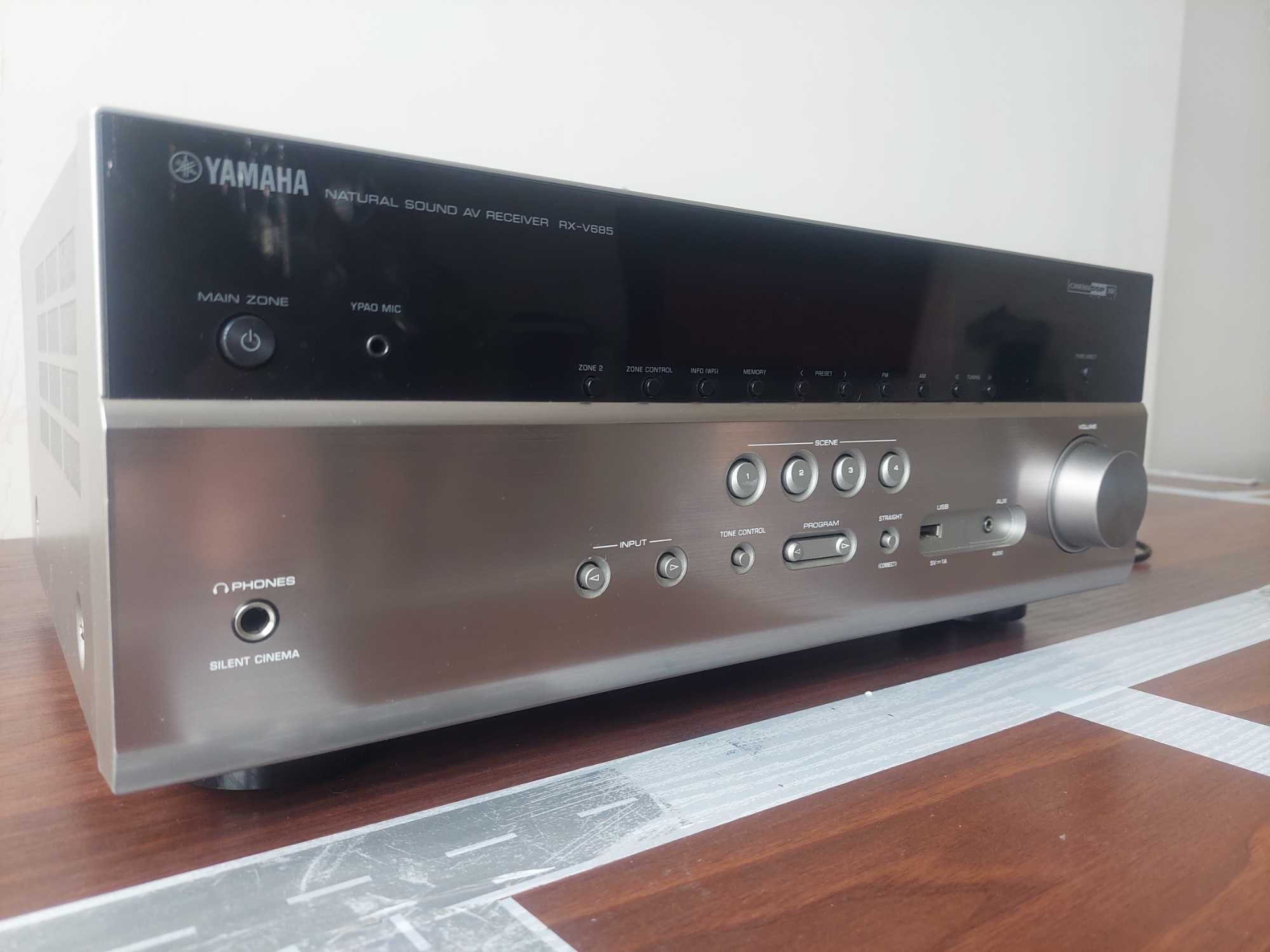 Yamaha RX-V685 ЦАП 384кГц/32 біт AirPlay Wi-Fi BТ Atmos MusicCast