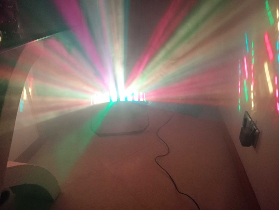 2 Sistemas Luz/Iluminação Eventos (Lâmpada e LED) + Máquina de Fumo
