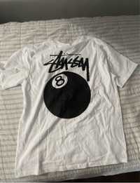 koszulka stussy 8ball white