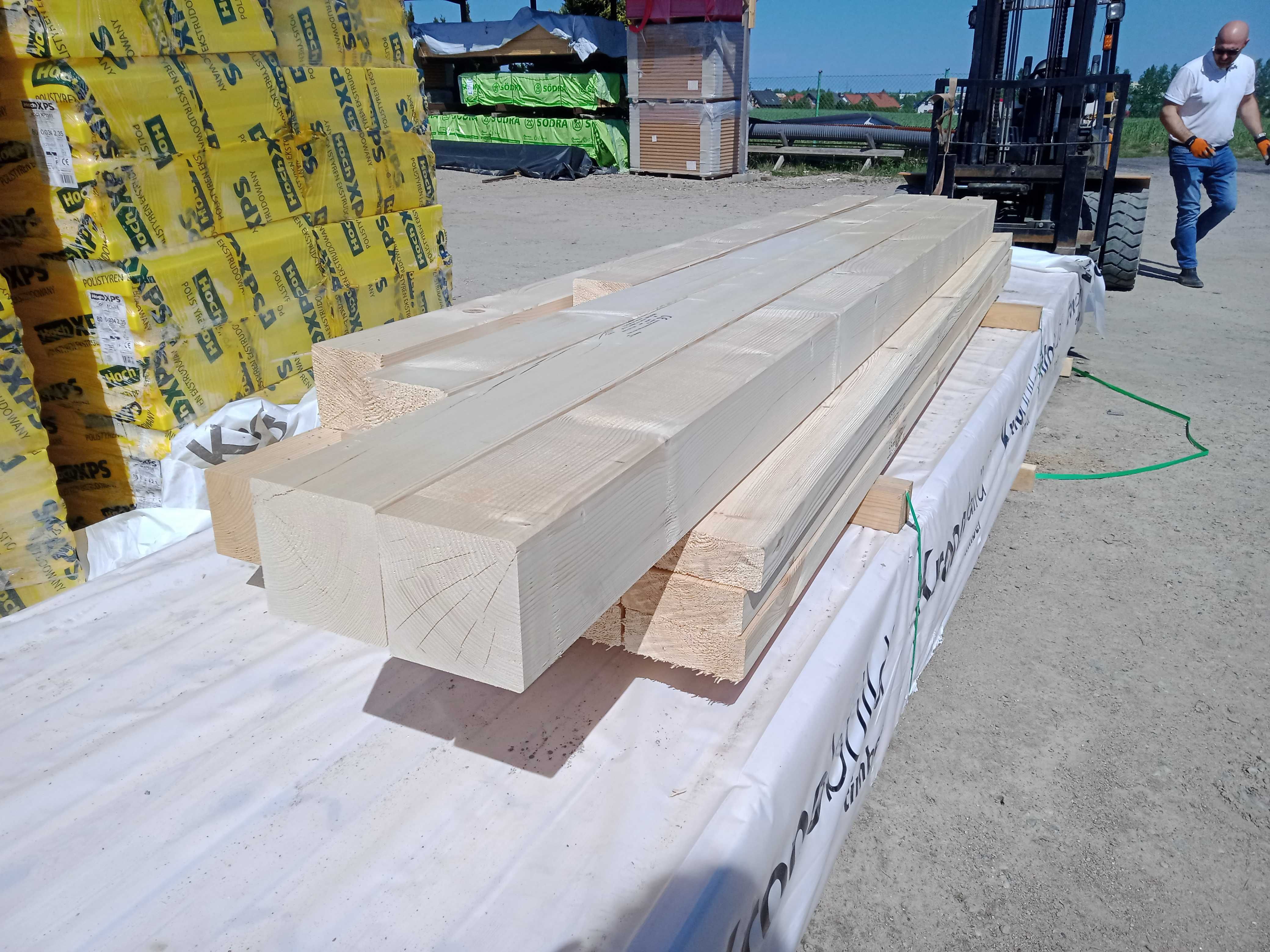 Drewno konstrukcyjne, kantówka 12×12 słup legar 13metrów długa C24 kvh
