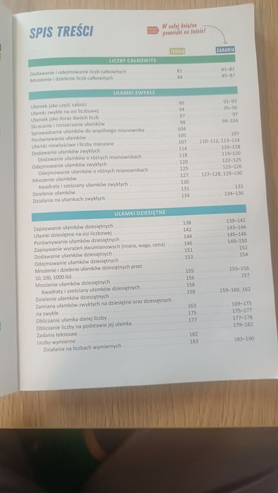 Repetytorium z matematyki kalasy 4-6