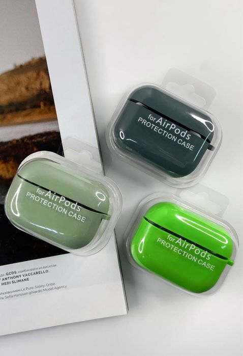 Чехол чохол для Apple AirPods Pro 3 2 4 з карабіном з мікрофіброю