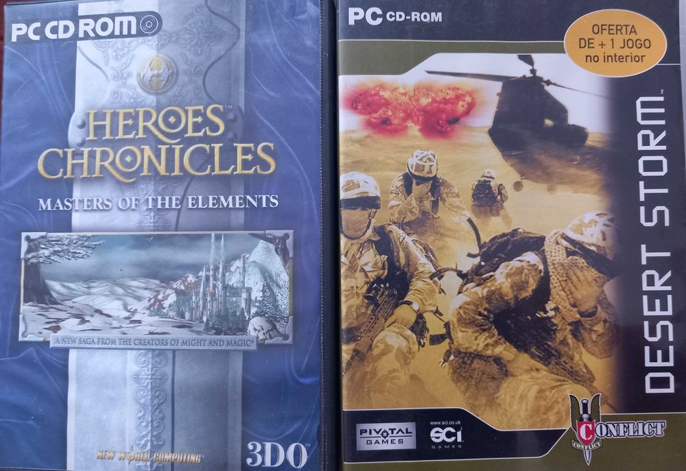 2 jogos PC CD-Rom 5€