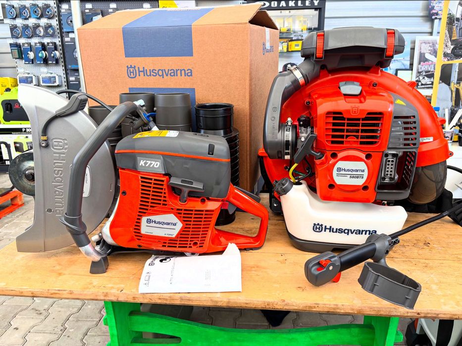 Dmuchawa spalinowa Husqvarna 580BTS o mocy 4,4 KM