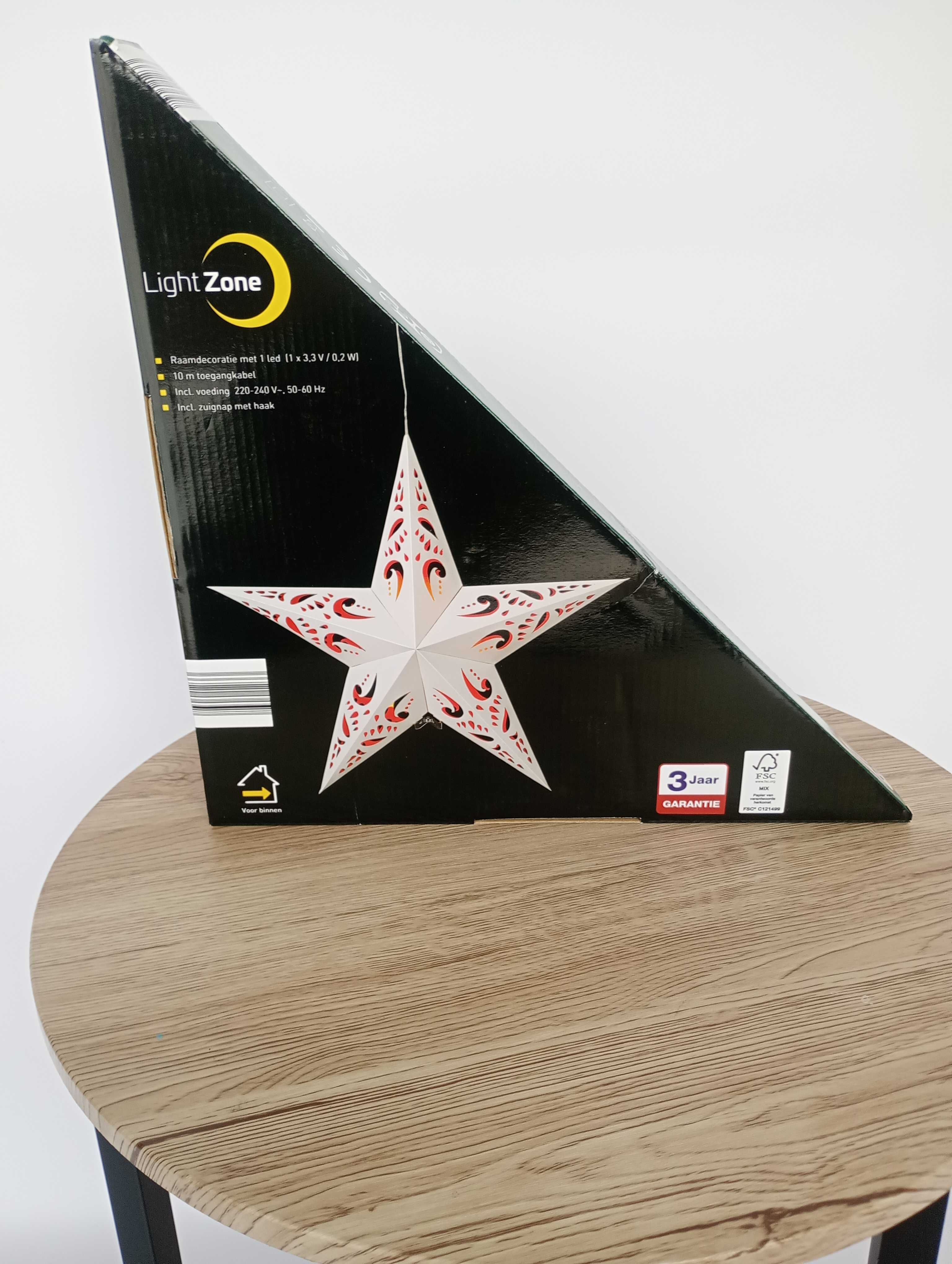 Gwiazda 3d papierowa składana led