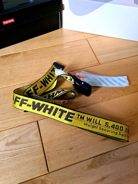 Pasek off-white belt nowy oryginalne duży długi gruby 3.5 cm