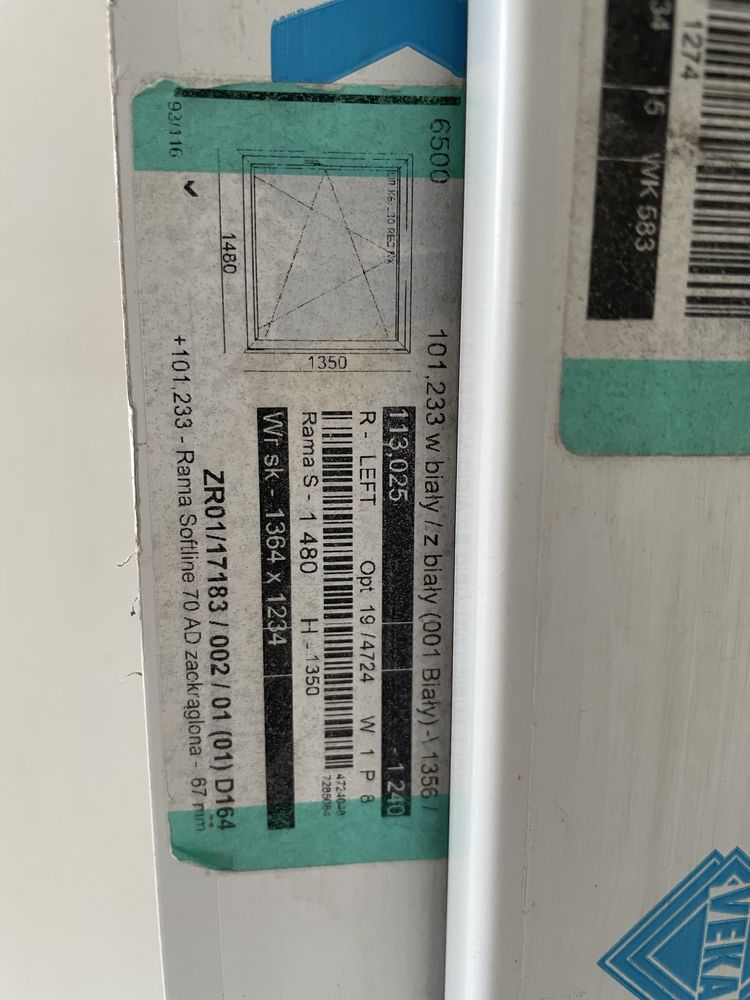 Okno Veka 135x148