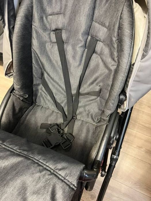 Детская коляска 2 в 1 Bair серая