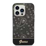 Etui Guess Bandana Paisley na iPhone 14 Pro Max 6,7" - czarne