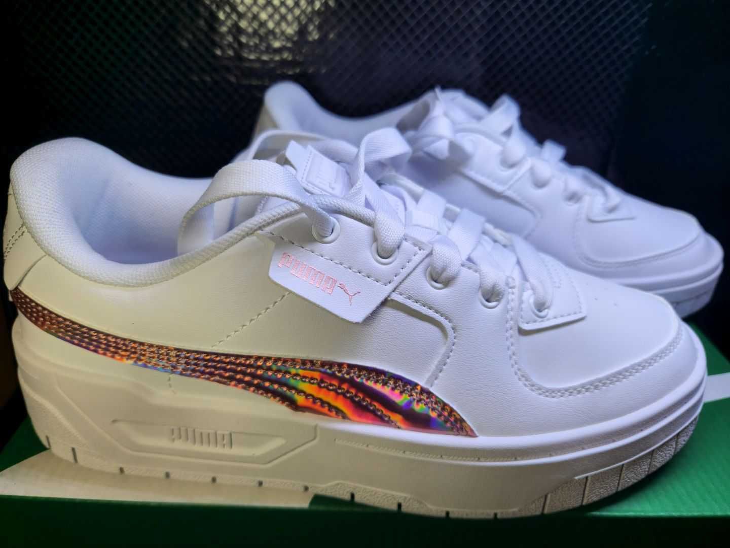 PUMA Sneakersy Cali Dream Iridescent Jr Białe r.37