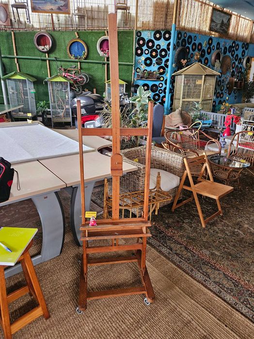 Cavalete de pintura em madeira - Bom estado geral