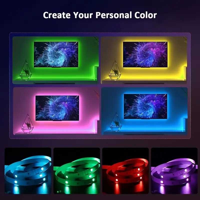 Taśma LED 1-40 metrów RGB z synchronizacją muzyczną, z aplikacją