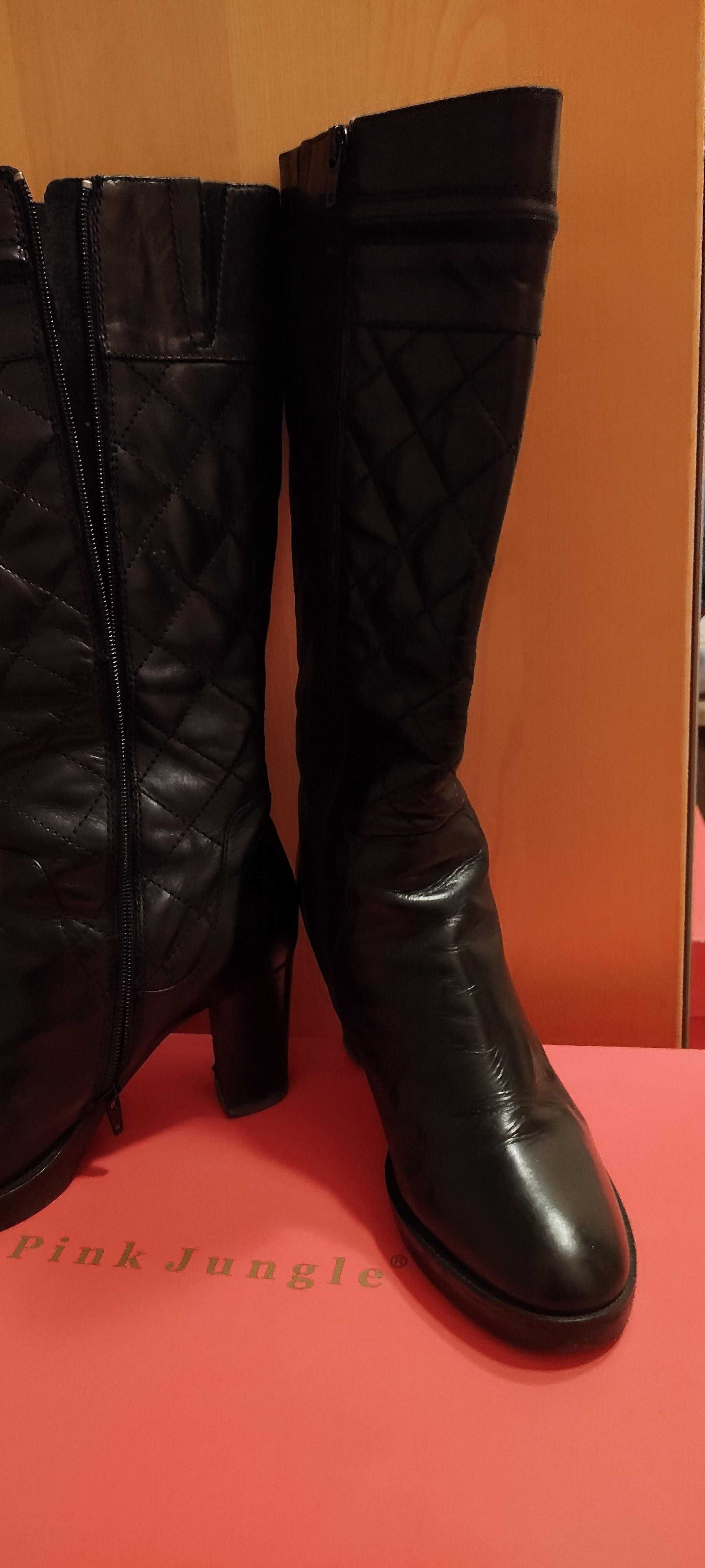 Piękne kozaki ze skóry Bruno Premi roz 39 wkł 25 cm